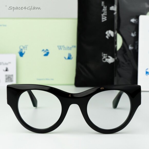 Off-White Women Eyeglasses Black Round OERJ013 STYLE 13 1000 NEW AUTHENTIC main image 6